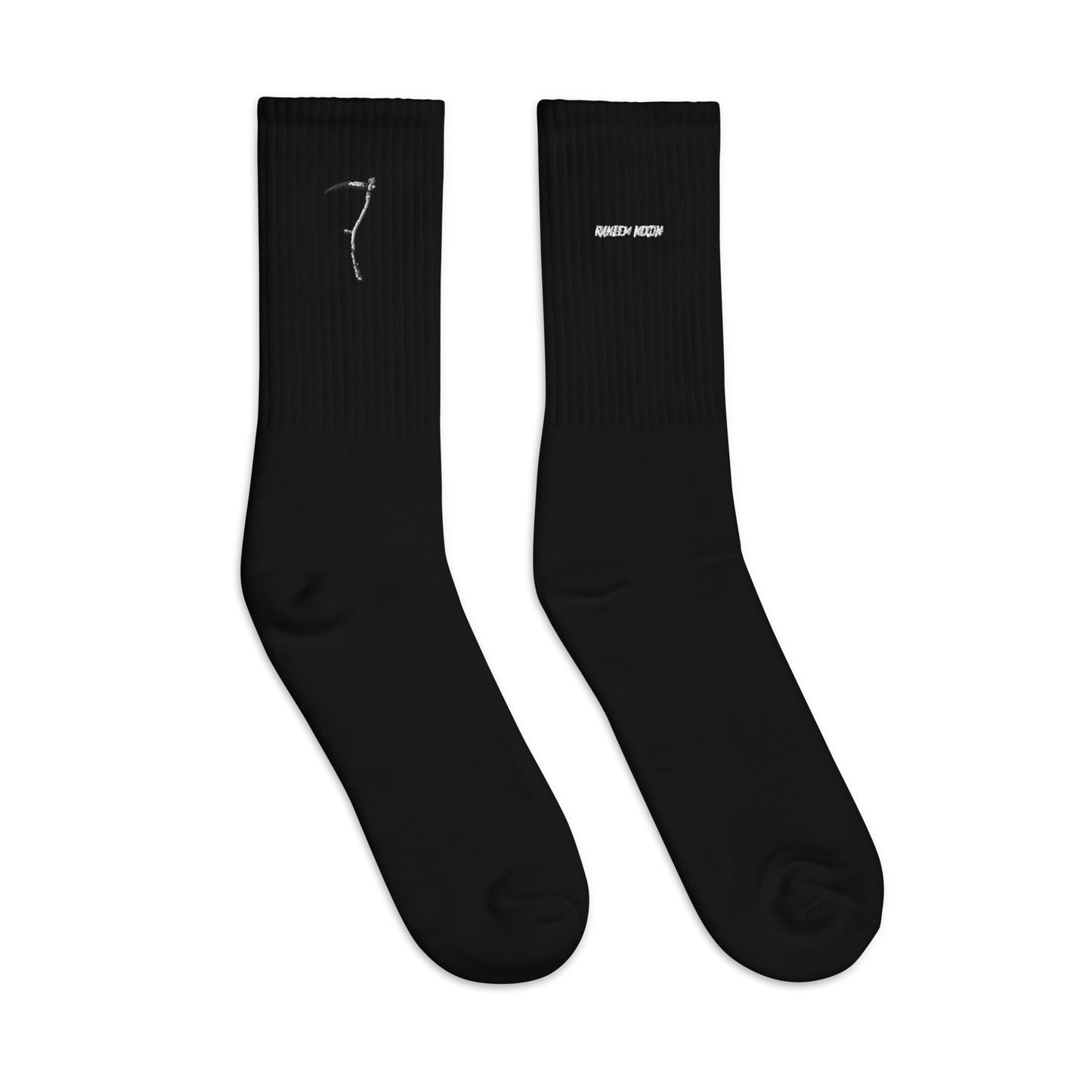 Raheem Nixon Collection Logo clash Embroidered socks