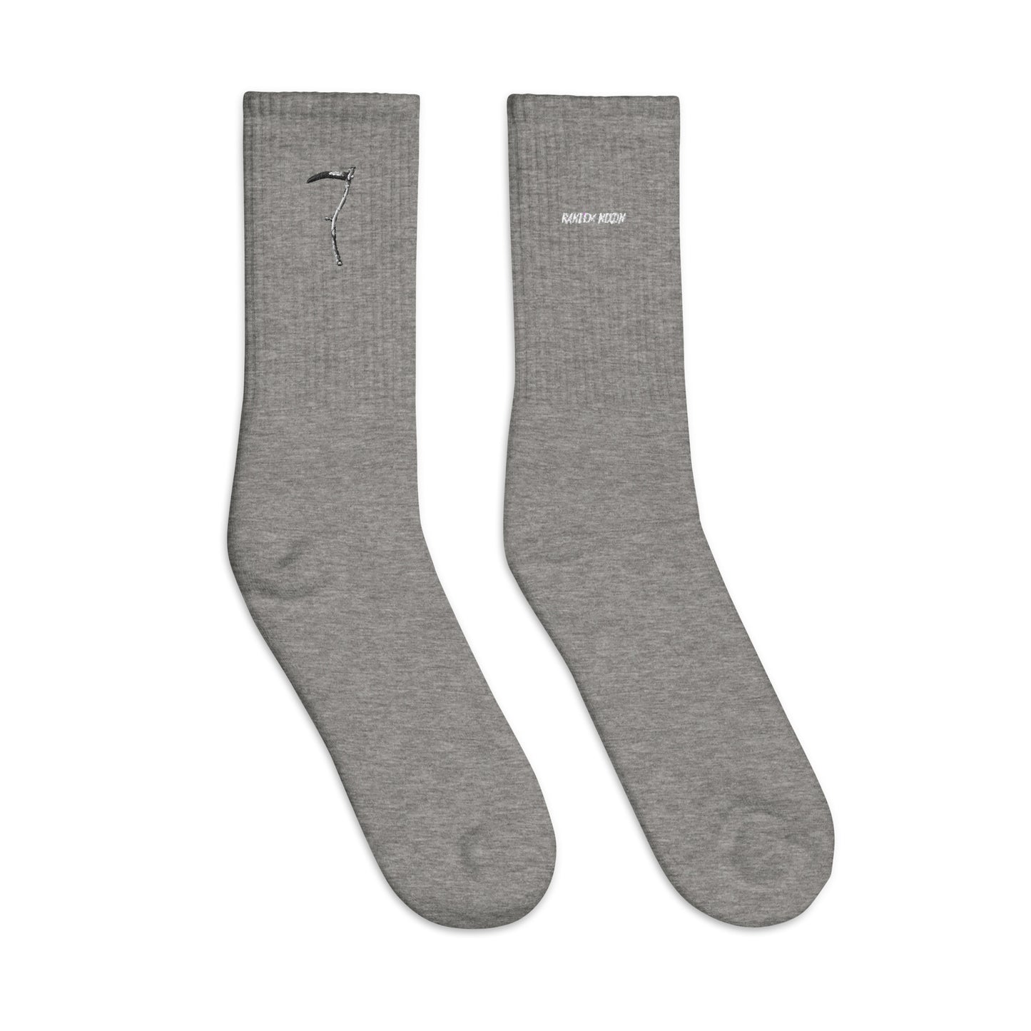 Raheem Nixon Collection Logo clash Embroidered socks