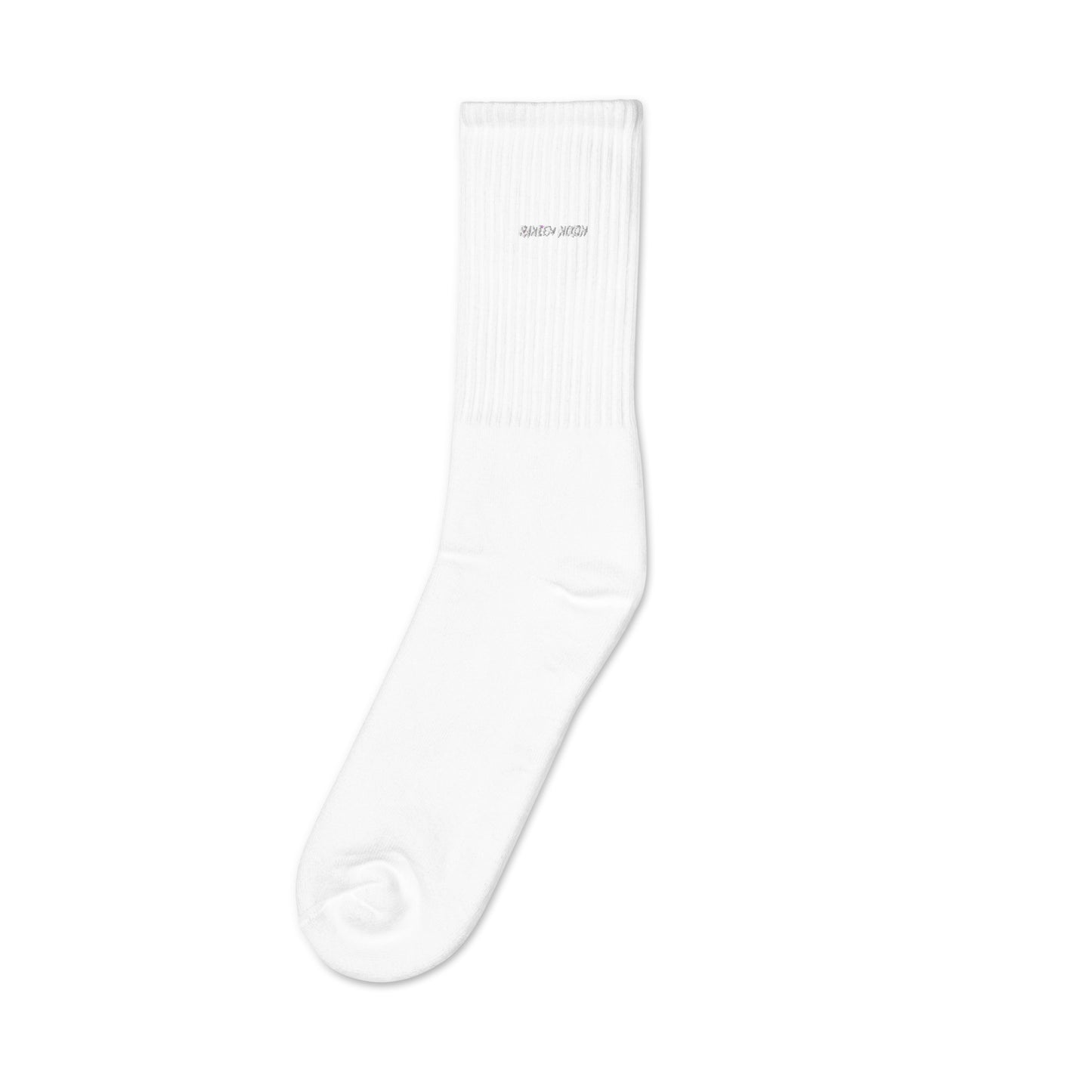 Raheem Nixon Collection Logo clash Embroidered socks