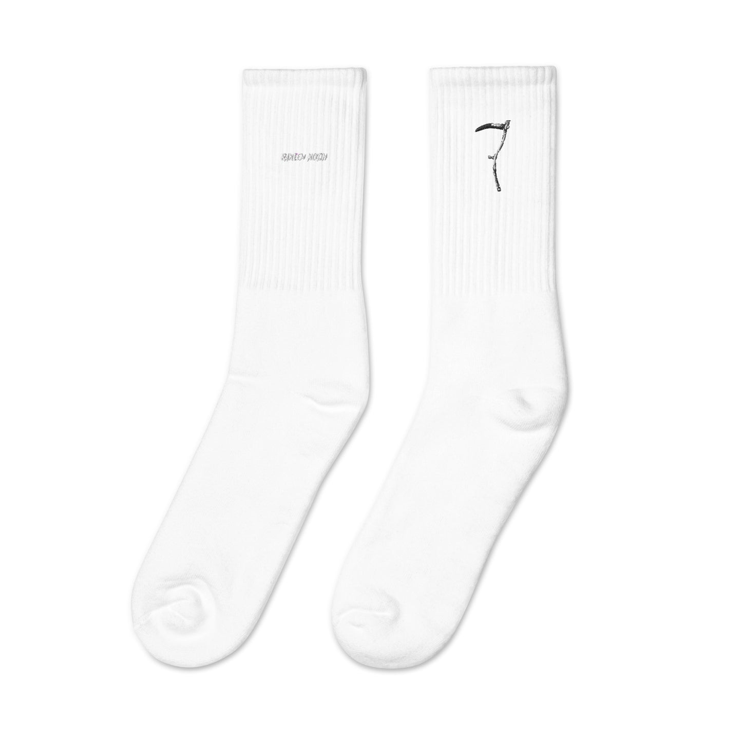 Raheem Nixon Collection Logo clash Embroidered socks