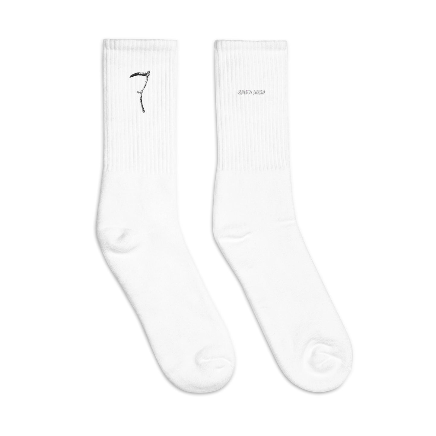 Raheem Nixon Collection Logo clash Embroidered socks