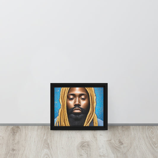 Blonde Locs Framed canvas