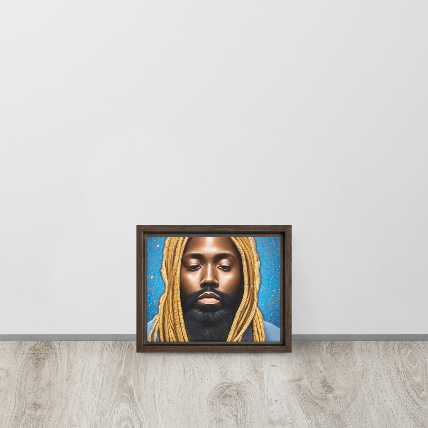 Blonde Locs Framed canvas