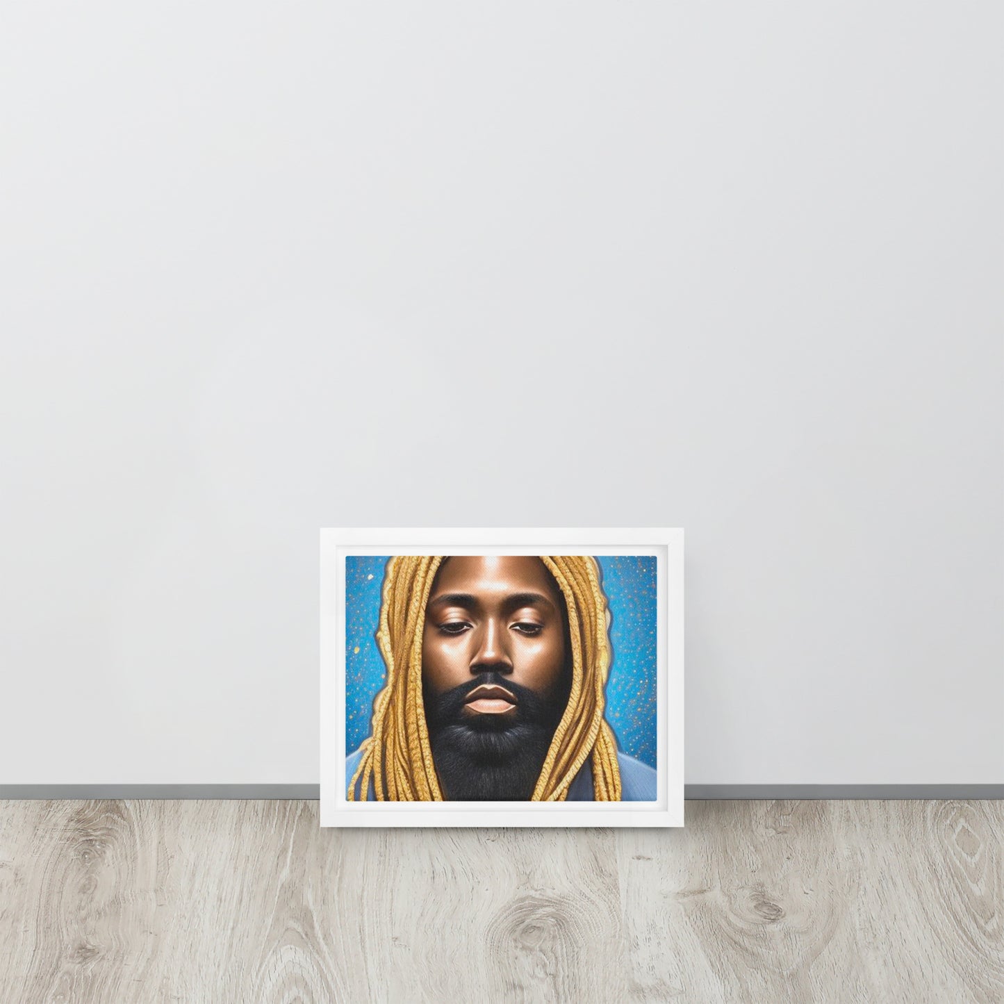 Blonde Locs Framed canvas