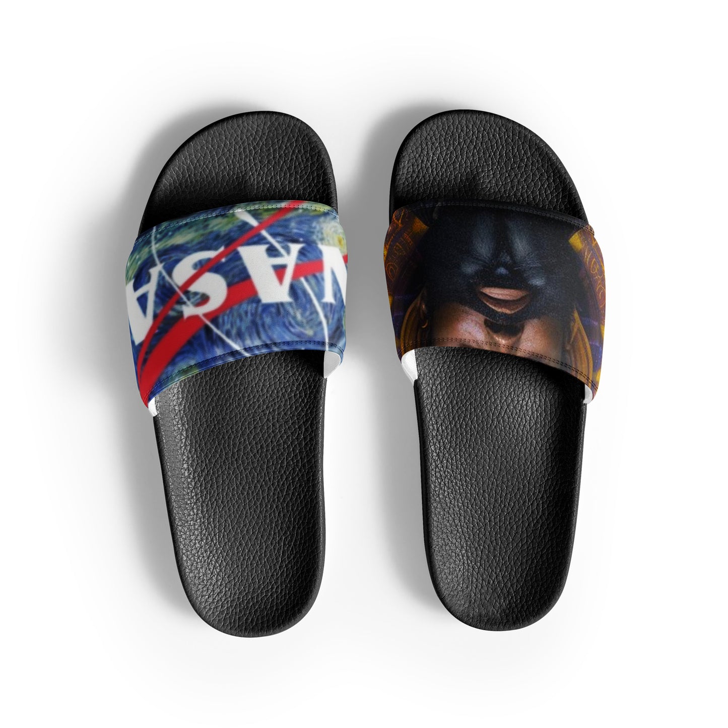 Men’s slides April 8 2024 Solar Eclipse NASA X Raheem Nixon 🦋 deep passion beard