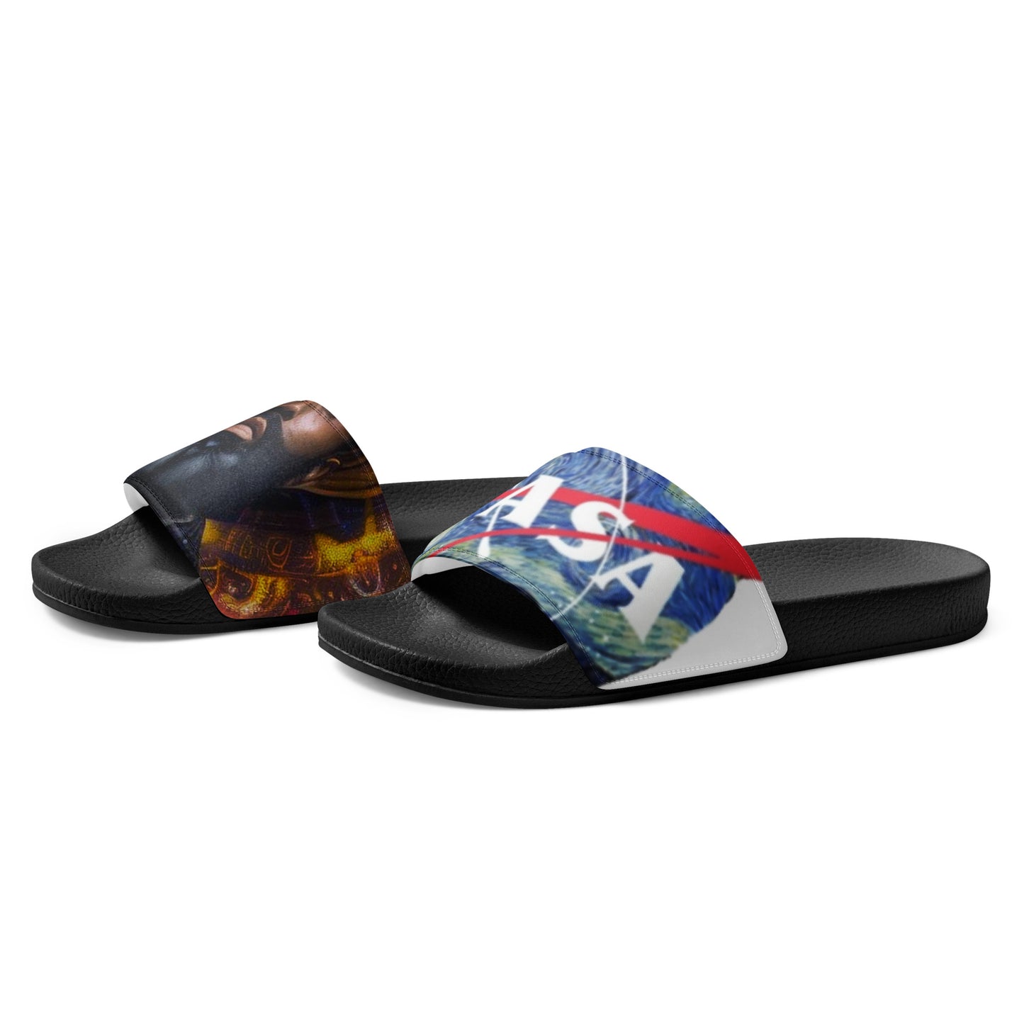 Men’s slides April 8 2024 Solar Eclipse NASA X Raheem Nixon 🦋 deep passion beard