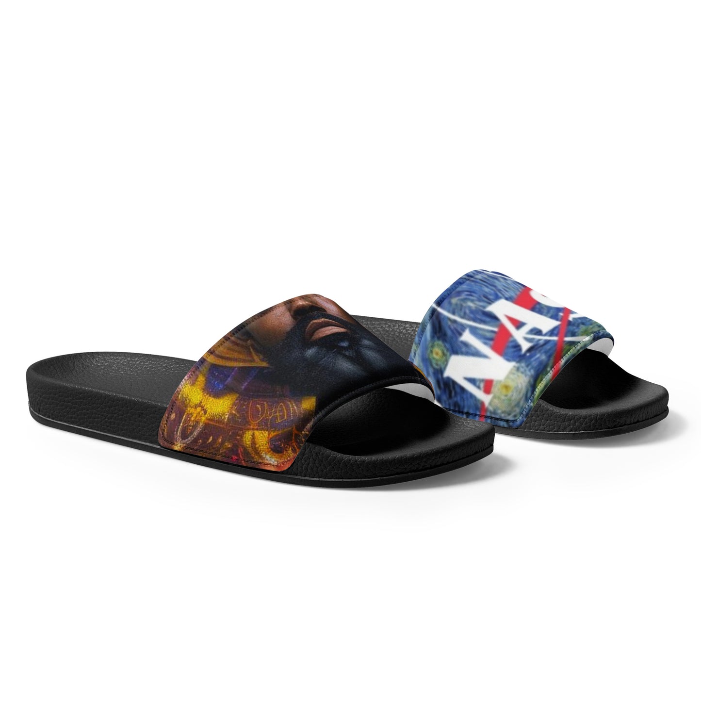 Men’s slides April 8 2024 Solar Eclipse NASA X Raheem Nixon 🦋 deep passion beard