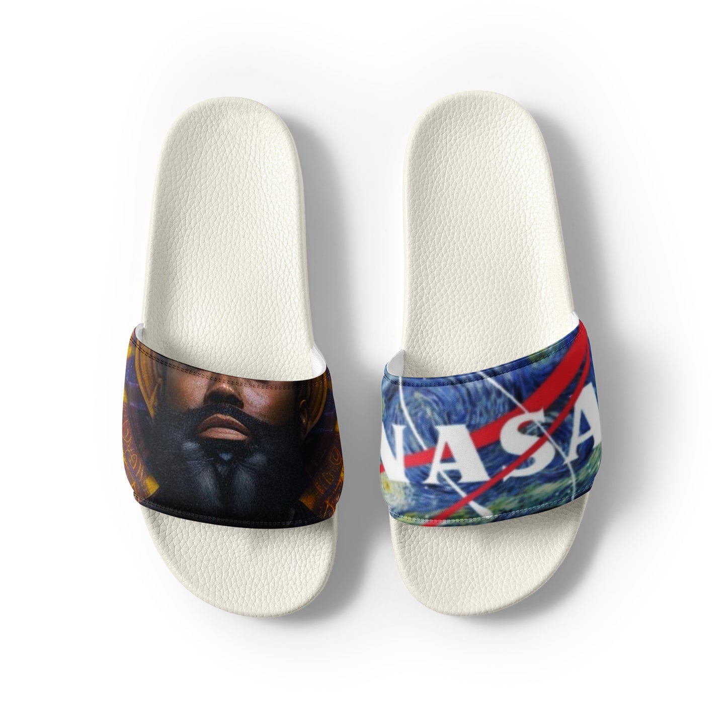 Men’s slides April 8 2024 Solar Eclipse NASA X Raheem Nixon 🦋 deep passion beard