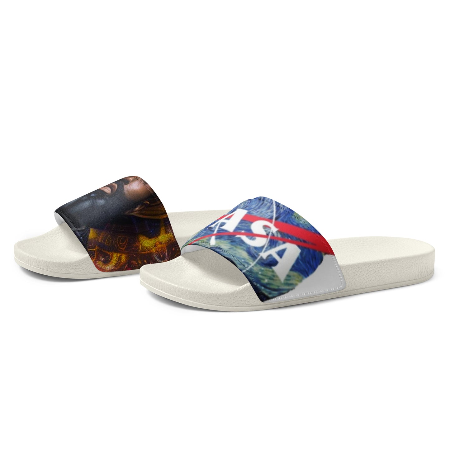 Men’s slides April 8 2024 Solar Eclipse NASA X Raheem Nixon 🦋 deep passion beard