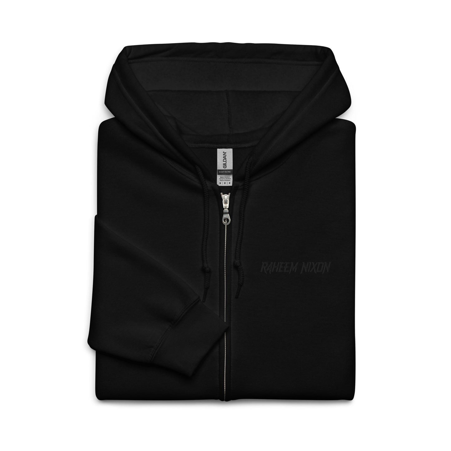 Black hole blackout zip hoodie